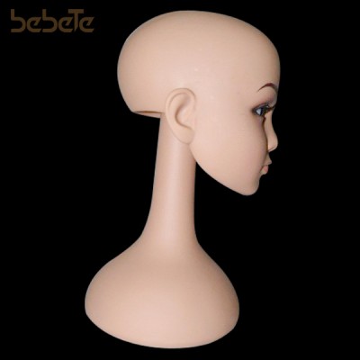 Plastic Lovely Child Mannequin Head For Hat And Wig Display